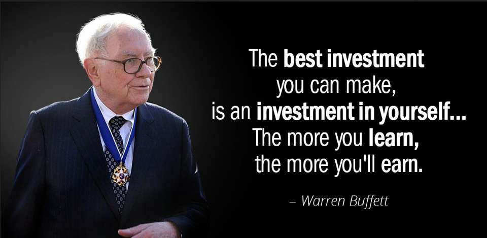 The best investment you can make is an investment in yourself... The more you learn, the more you