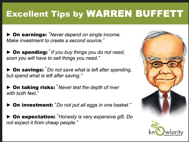 Top 6 Warren Buffett Investment Tips With Earning, Spending, More